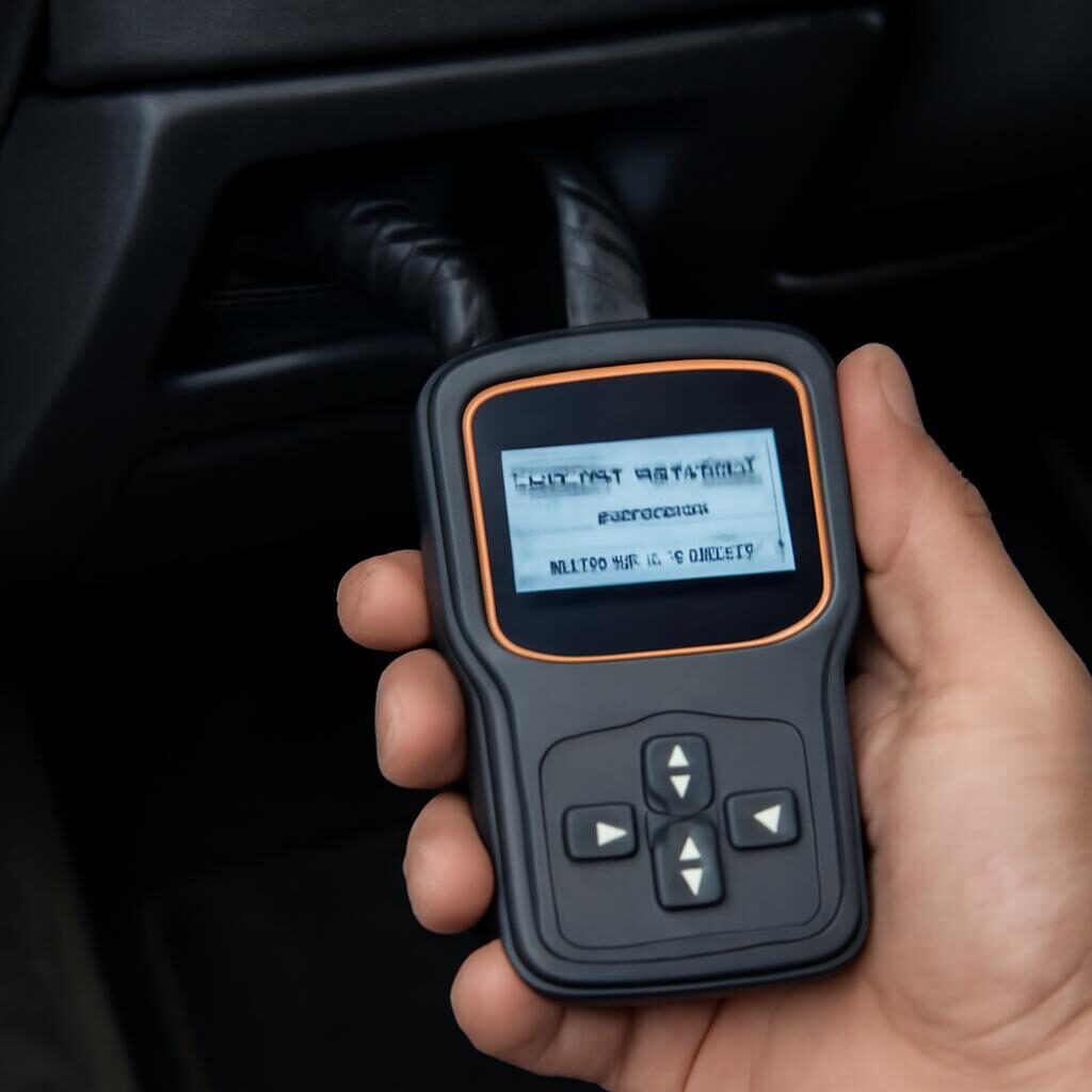Scanner de diagnostic OBD2 connecté au Range Rover Evoque