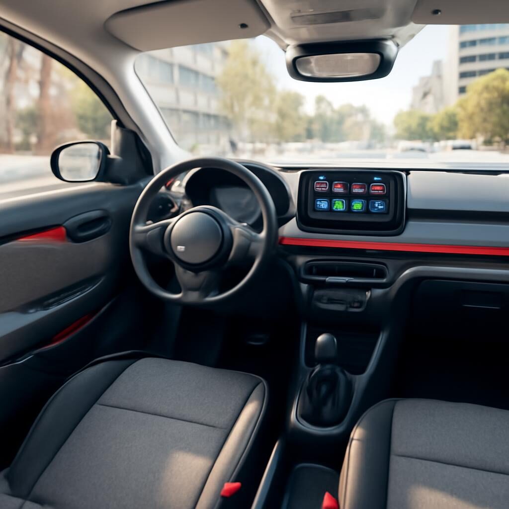 Intérieur Kia Picanto — tableau de bord moderne et ergonomique