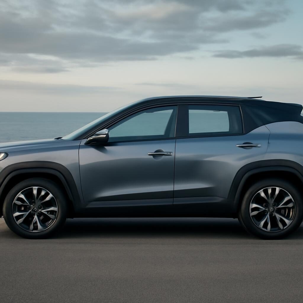 Kia Sportage 2022 profil — toit bicolore et nervures latérales