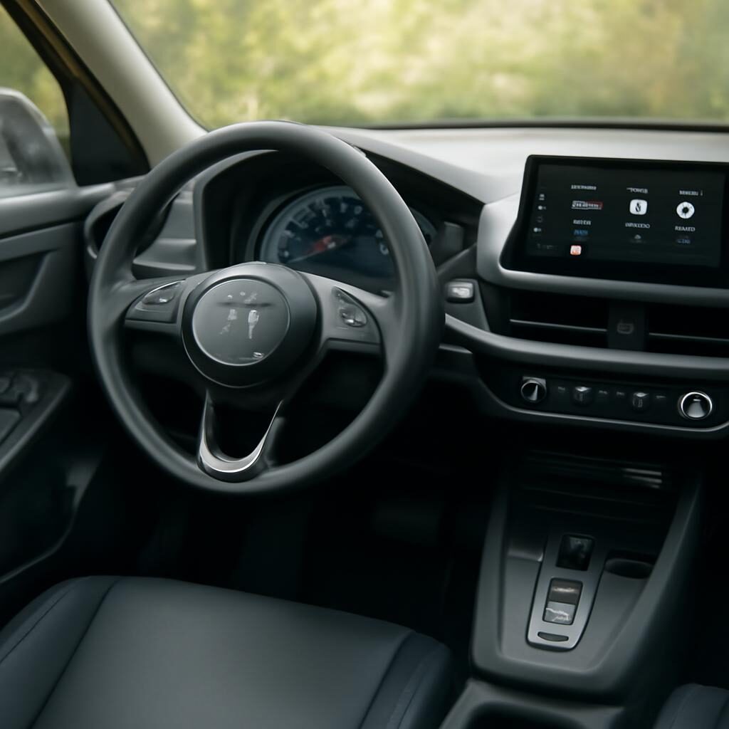 Intérieur Toyota Yaris hybride — cockpit numérique et commandes hybrides