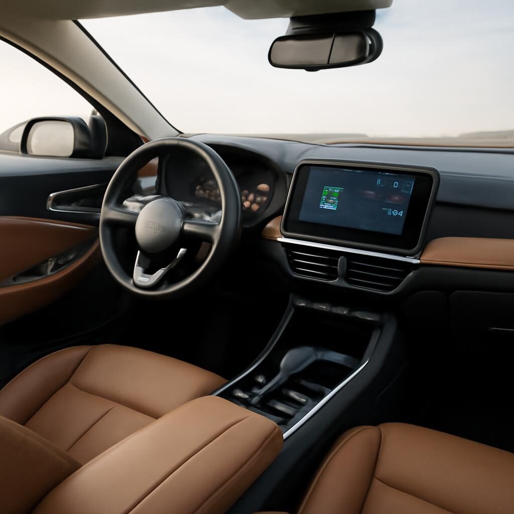 Cockpit du 3008 hybride rechargeable avec affichage de l autonomie electrique