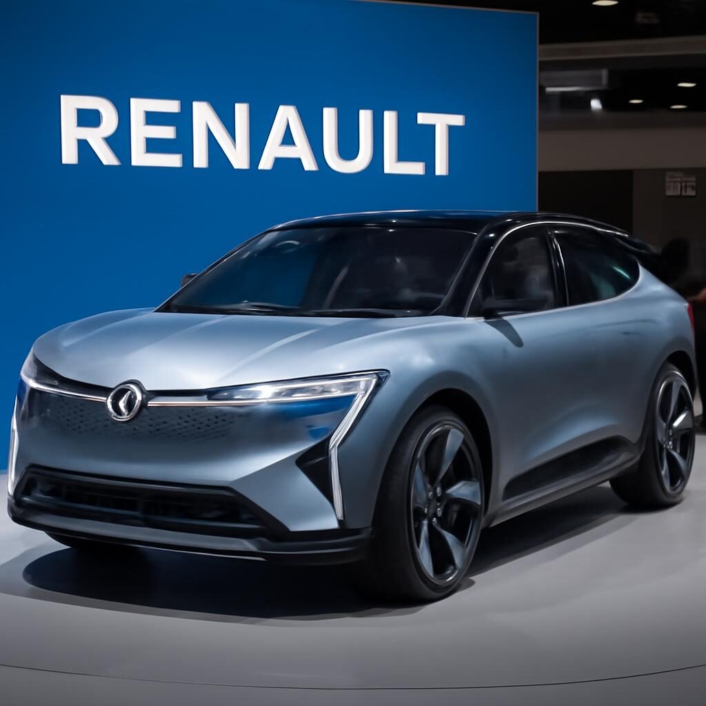 Renault Seven SUV concept-car électrique salon auto avec design futuriste