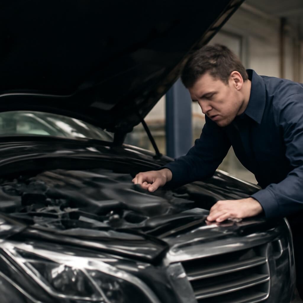 Inspection mecanique d une berline premium avant mise en vente